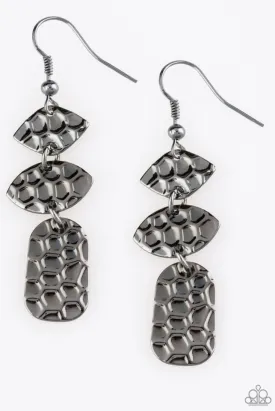 Nine to HIVE Silver Earrings  - Paparazzi Accessories