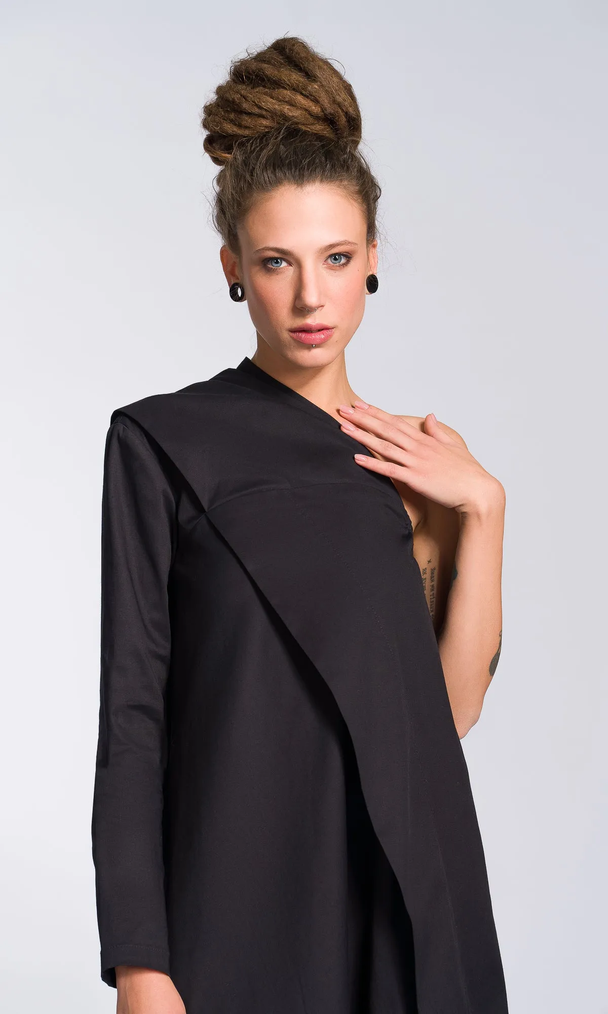One Shoulder Maxi Dress with Belt