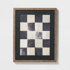 Open Box - 16" x 20" Checkerboard Framed Wall Art - Threshold designed with Studio McGee
