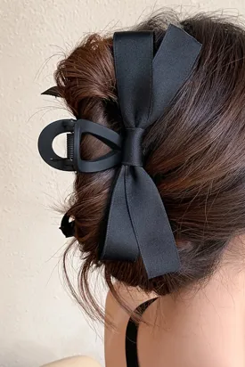 Pink Bow Decor Large Hair Claw Clip