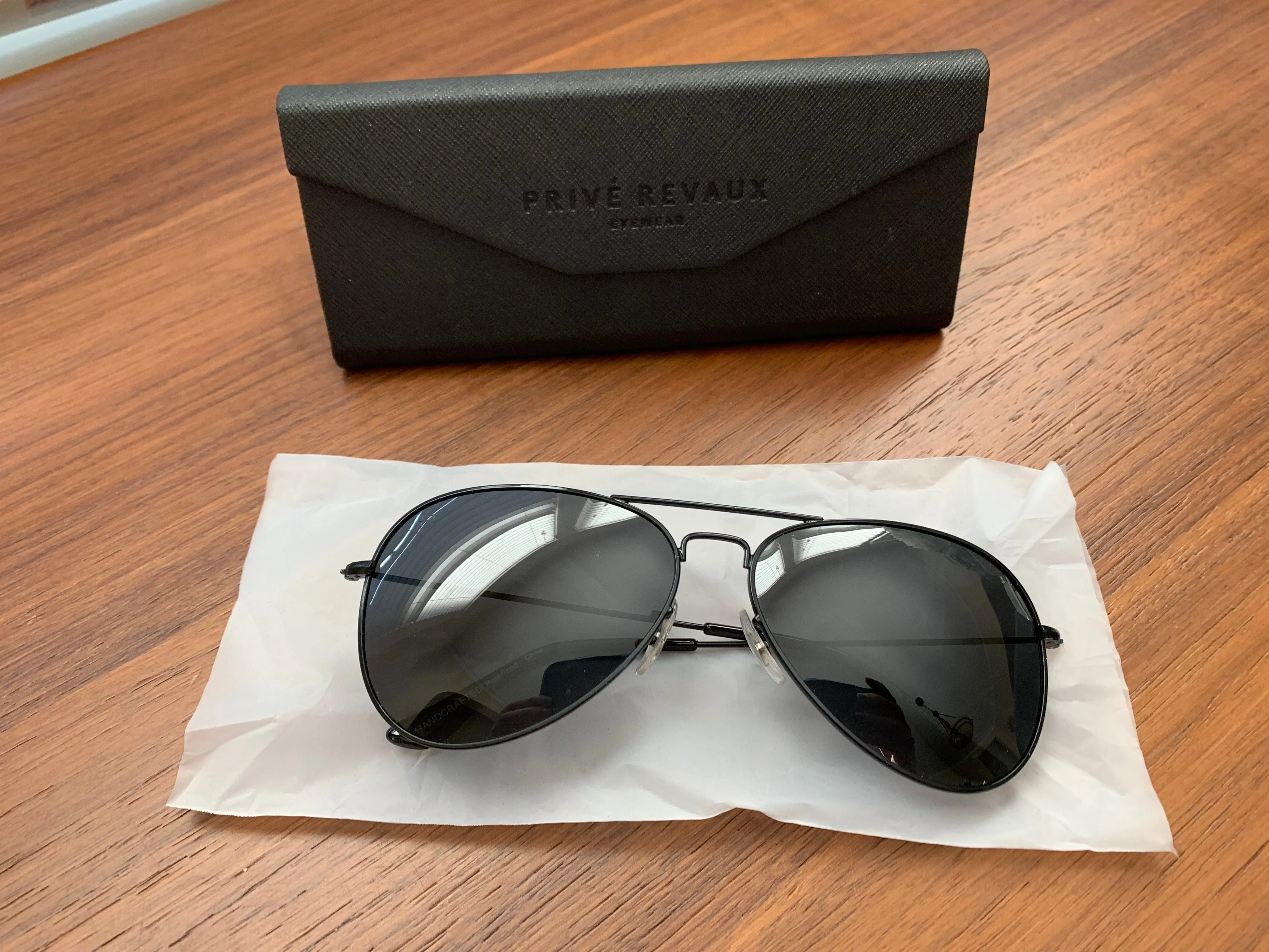 Prive Revaux Commando Aviator Polarized Sunglasses