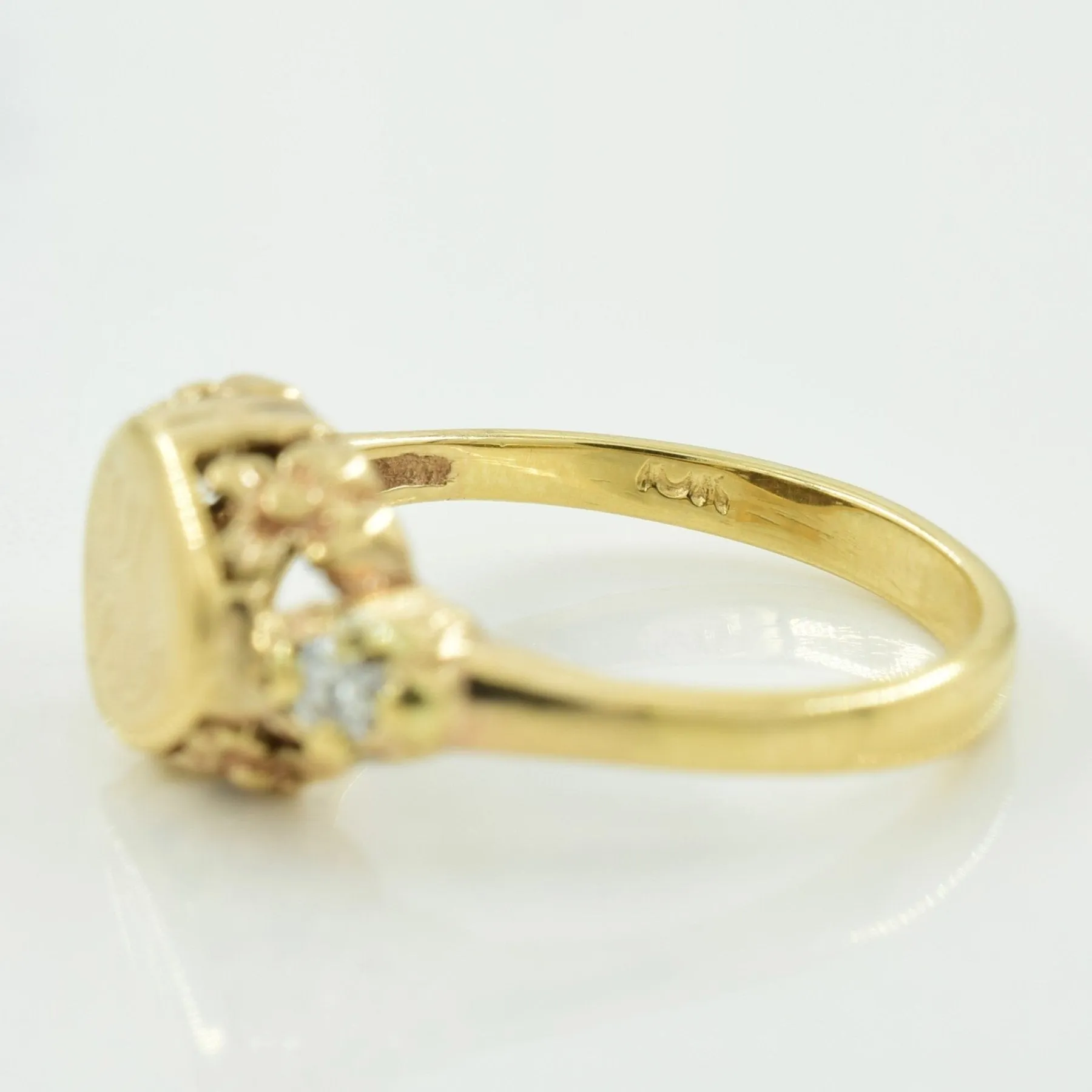 'RB' Initialed Diamond Ring | 0.08ctw | SZ 3.5 |