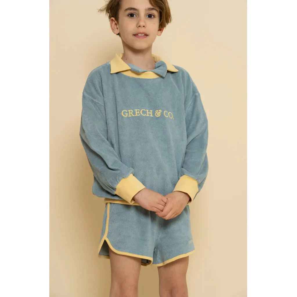 Retro Shorts, Sky Blue