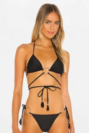 Rings Bikini in Black