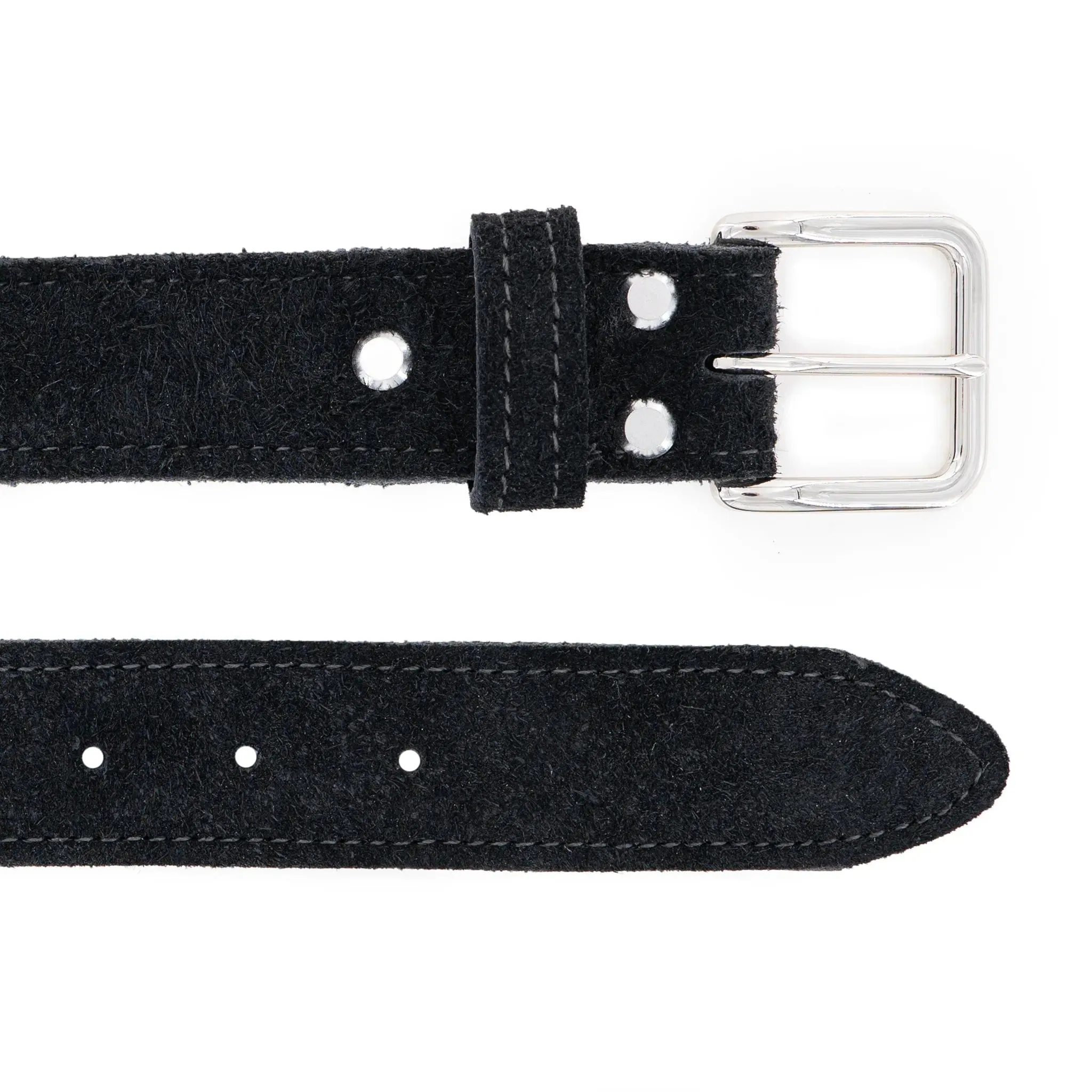 Rough Shadow Bison Leather Belt