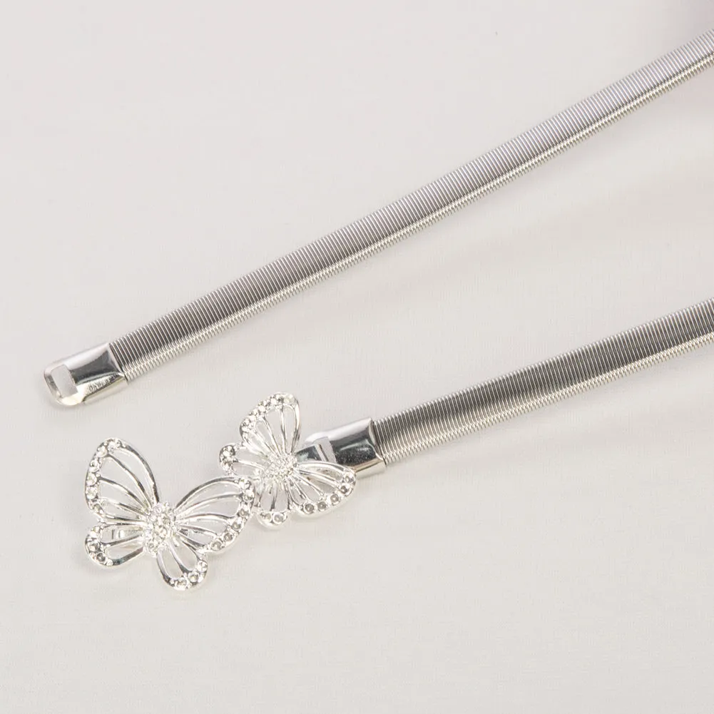 Skinny Punk Elastic Alloy Belt
