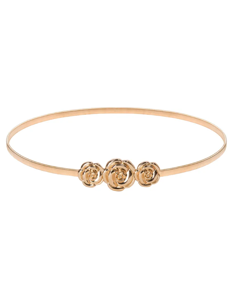 Skinny Punk Elastic Alloy Belt