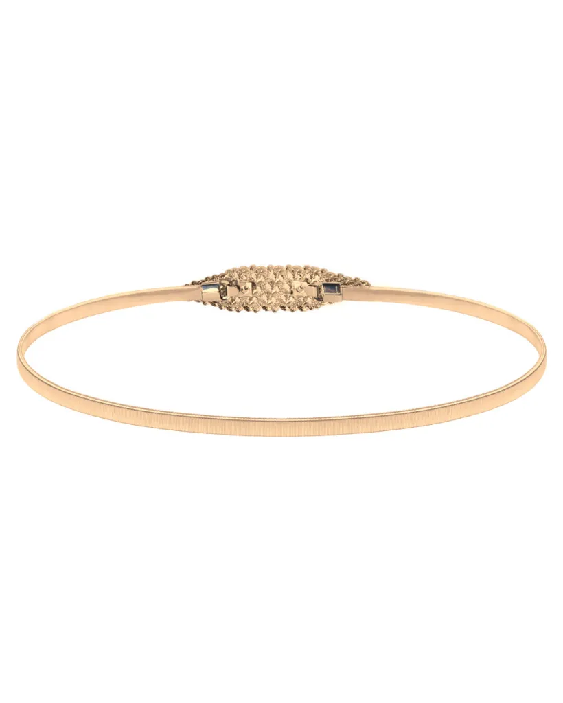 Skinny Punk Elastic Alloy Belt
