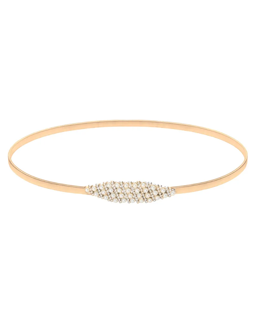 Skinny Punk Elastic Alloy Belt