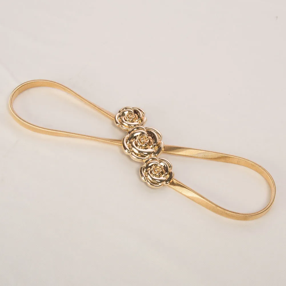 Skinny Punk Elastic Alloy Belt