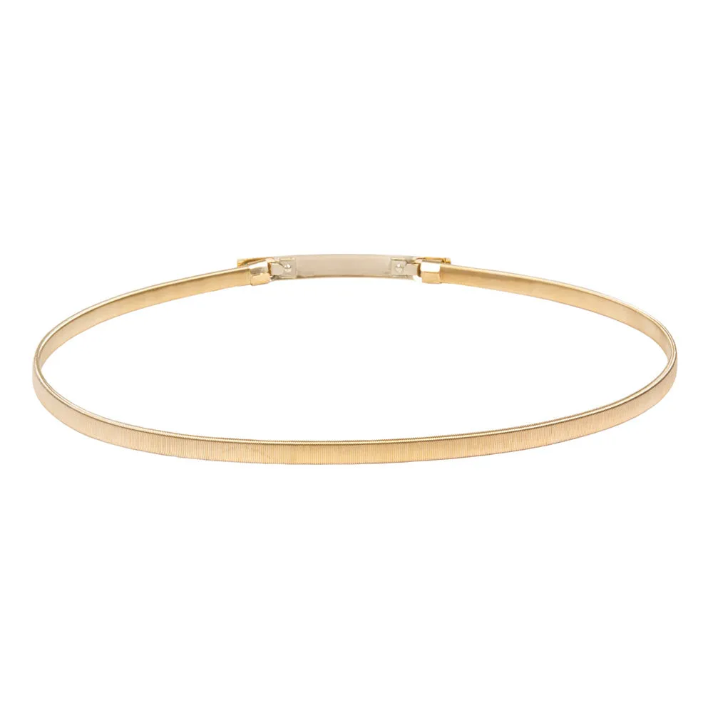 Skinny Punk Elastic Alloy Belt