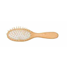 straight maple pin wooden hairbrush, with beechwood handle