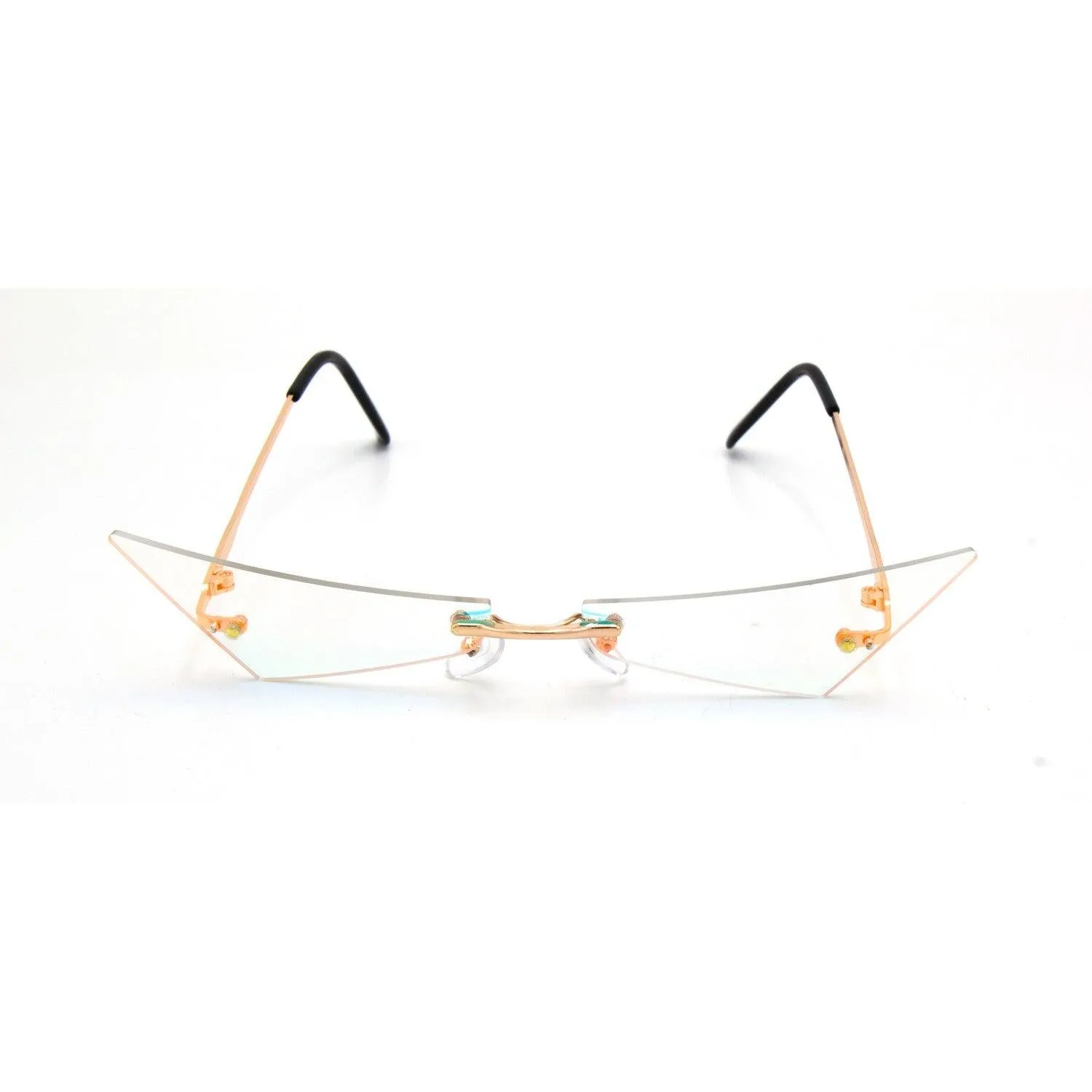 Super Edgy Rimless Fashion Sunglasses