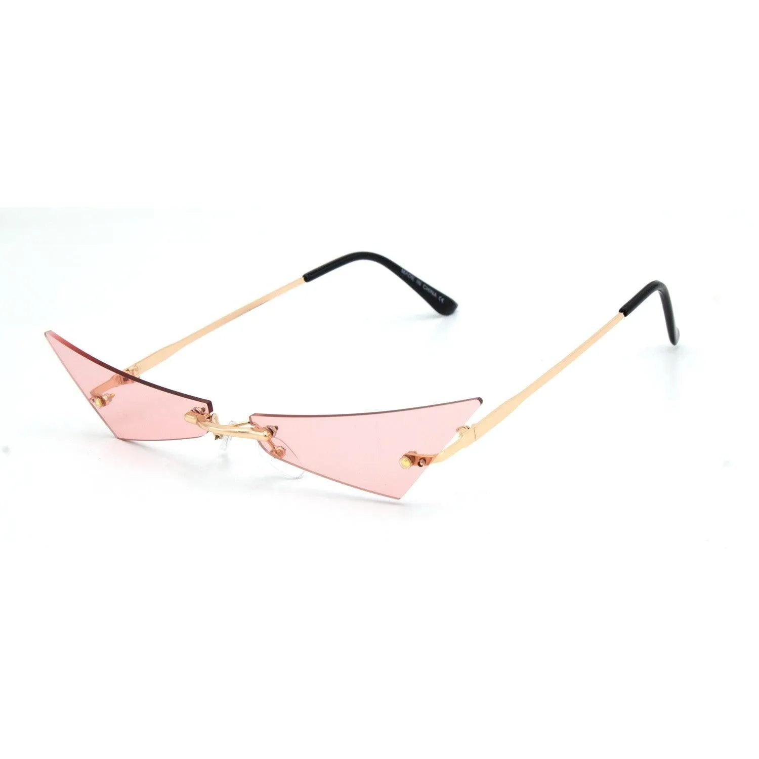 Super Edgy Rimless Fashion Sunglasses