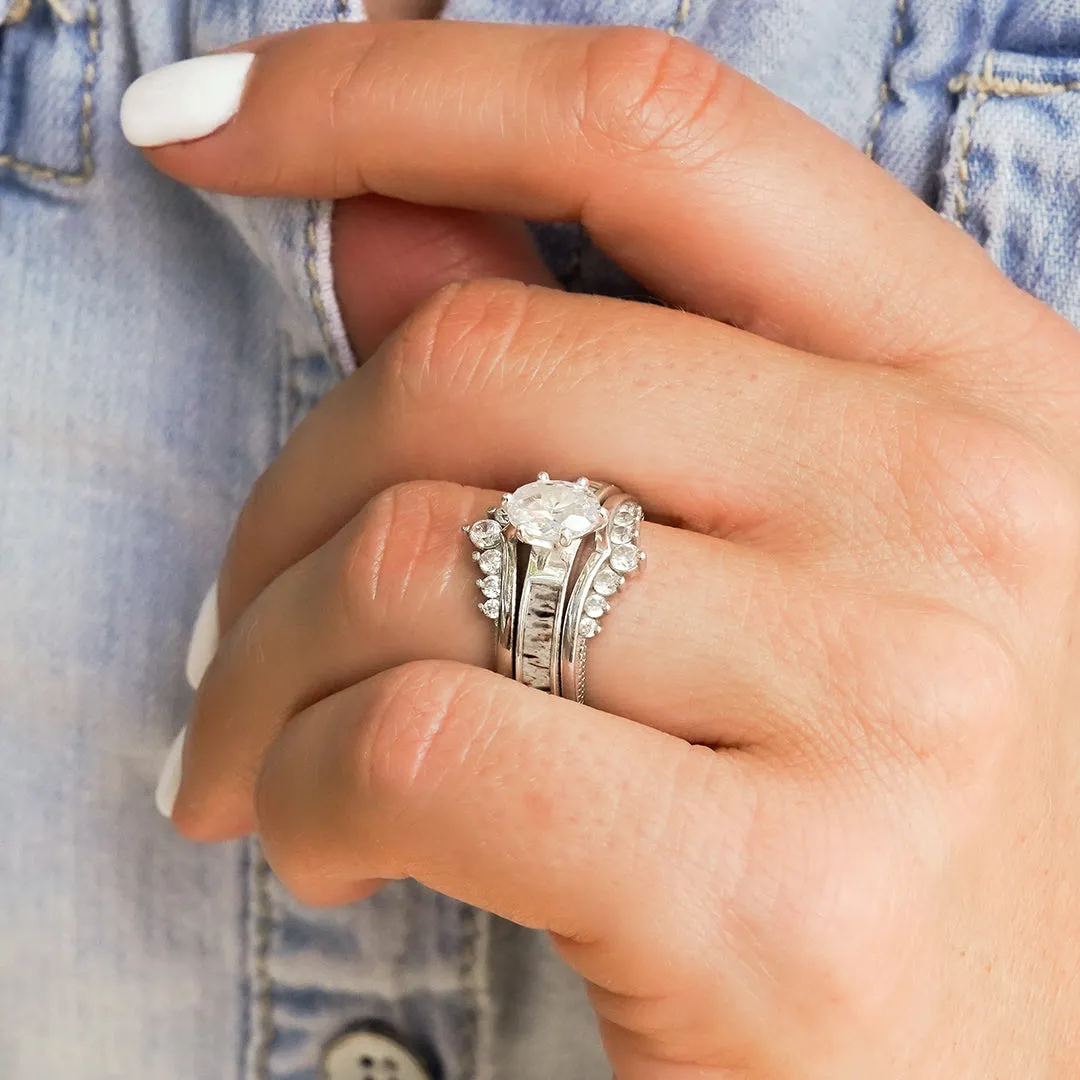 The Grand Adair Wishbone Wedding Set