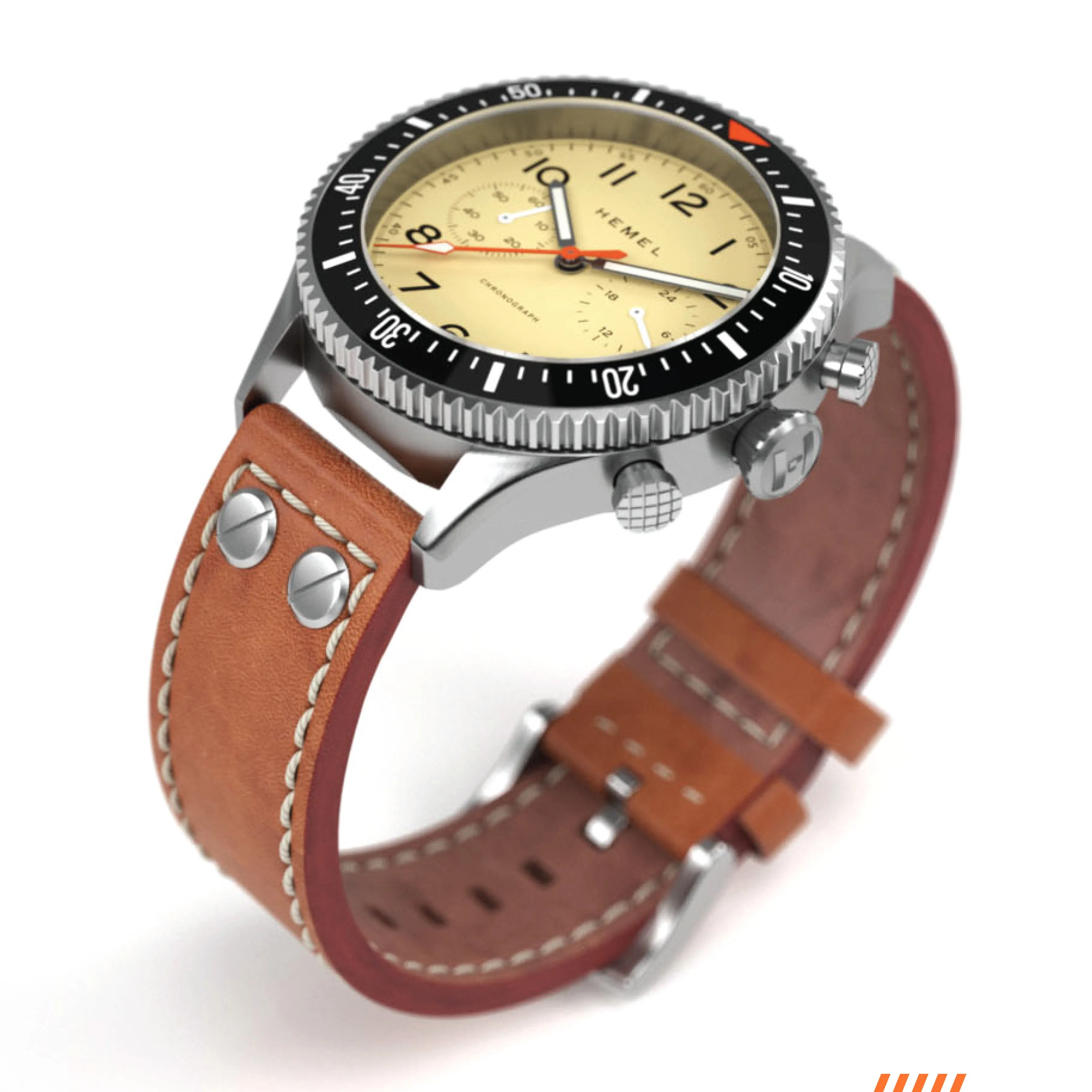 The Hemel HFT20 / VK64 configuration / Ivory Dial