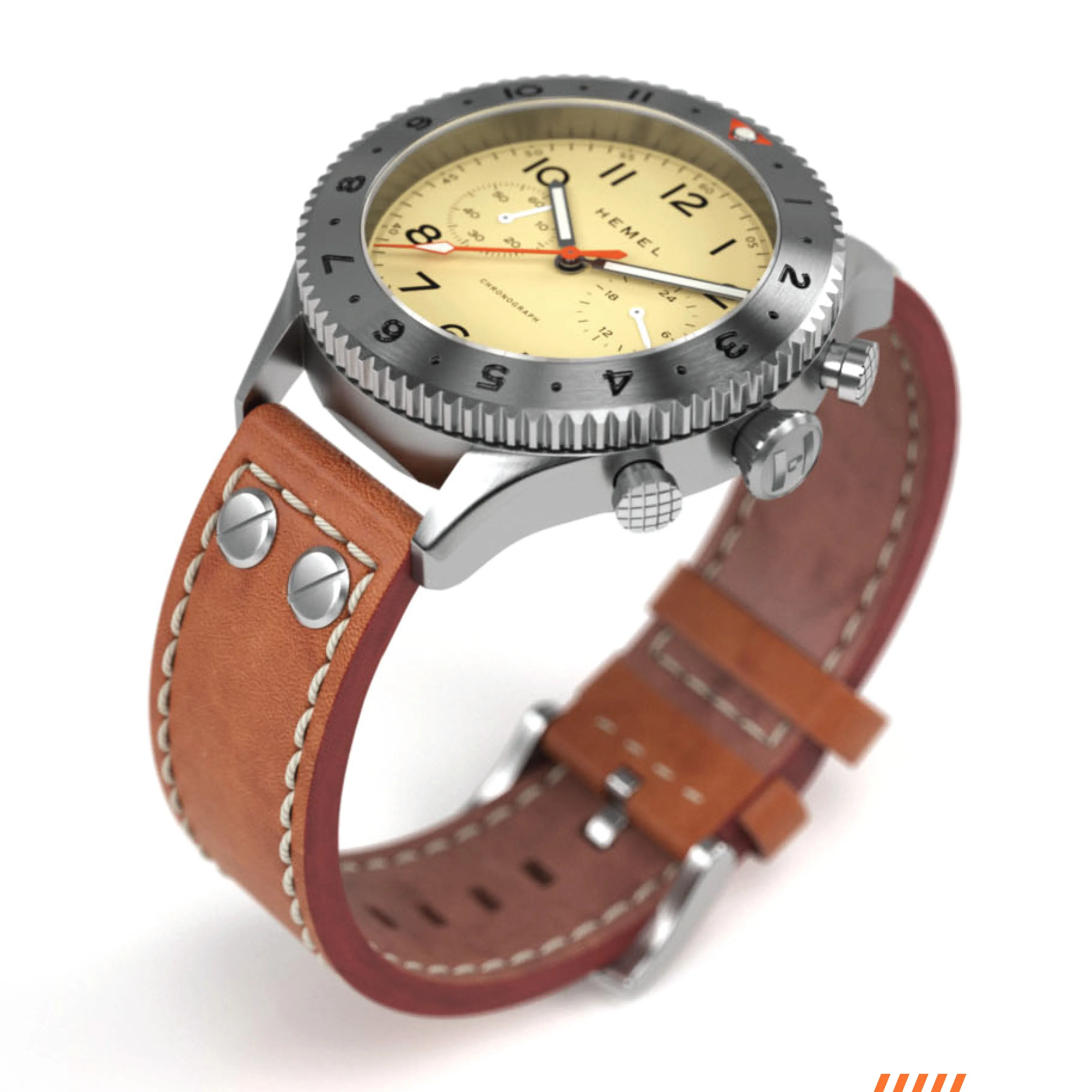 The Hemel HFT20 / VK64 configuration / Ivory Dial