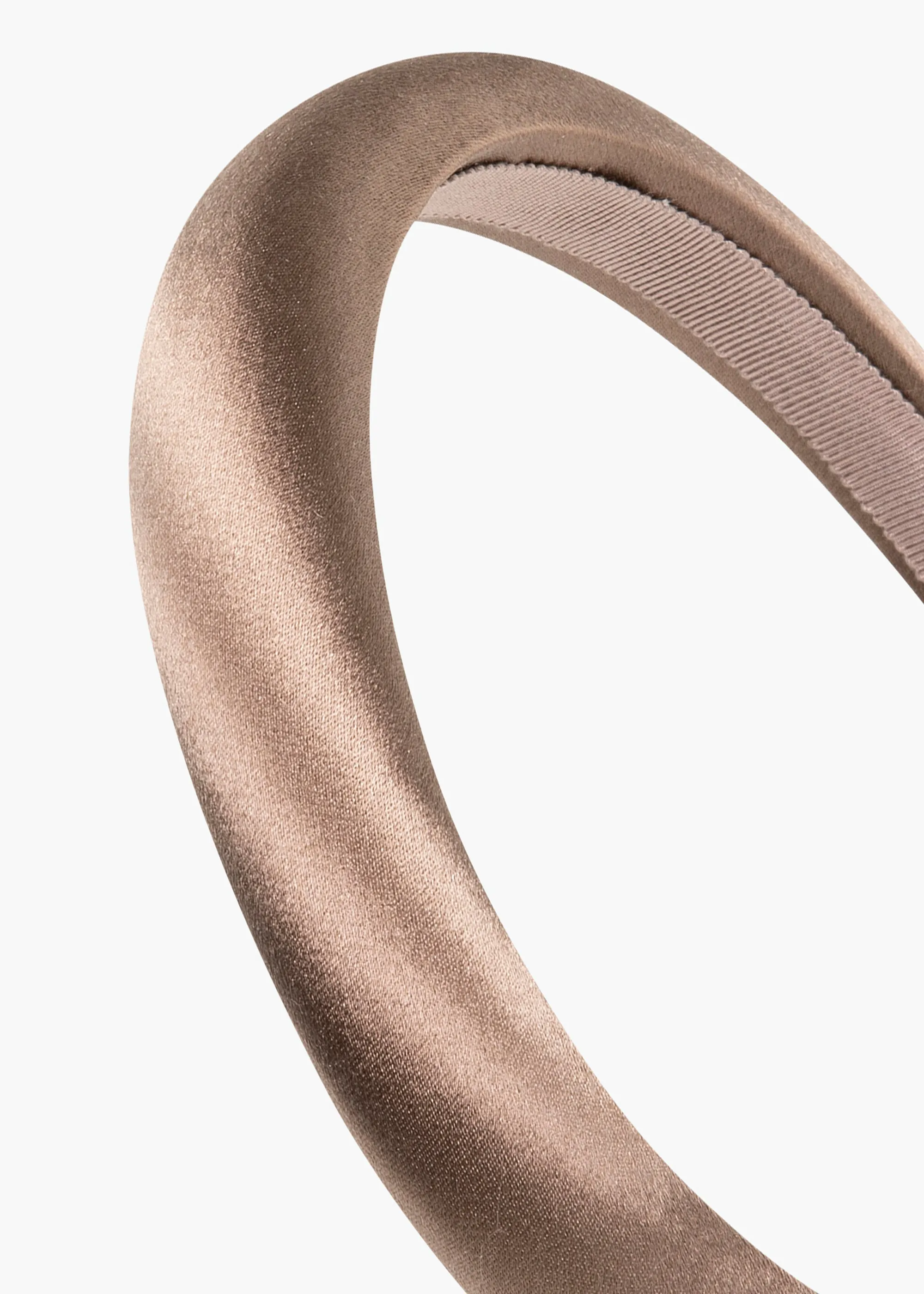 Tori Headband in Satin -- Cappuccino