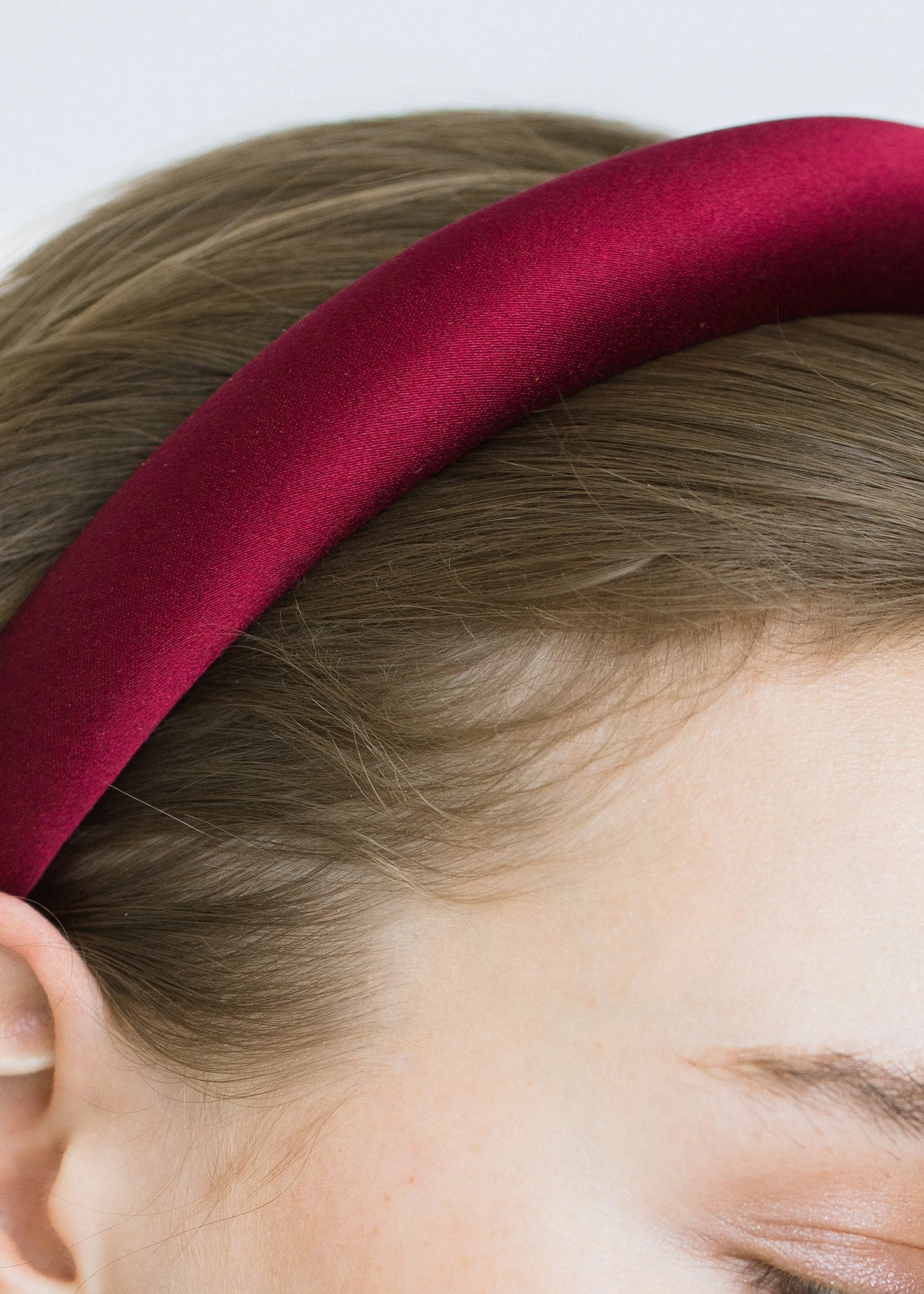 Tori Headband in Satin -- Pinot