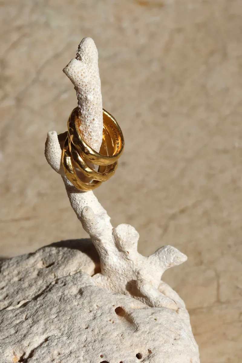TRIPLE STACK RING SET - GOLD