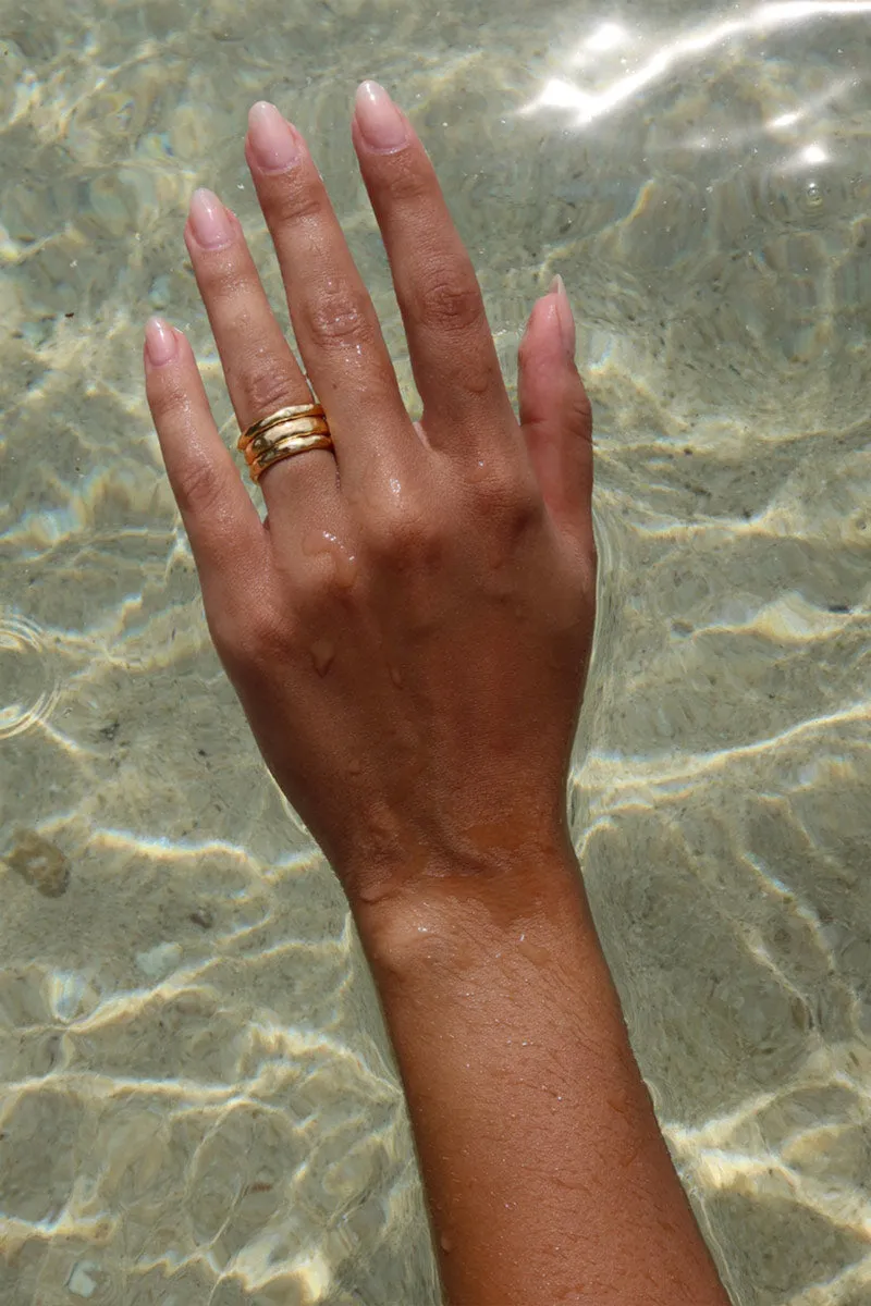 TRIPLE STACK RING SET - GOLD