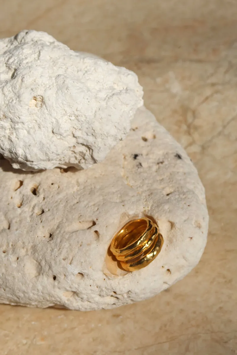 TRIPLE STACK RING SET - GOLD