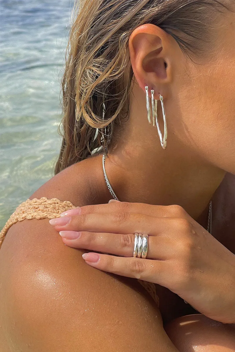 TRIPLE STACK RING SET - SILVER