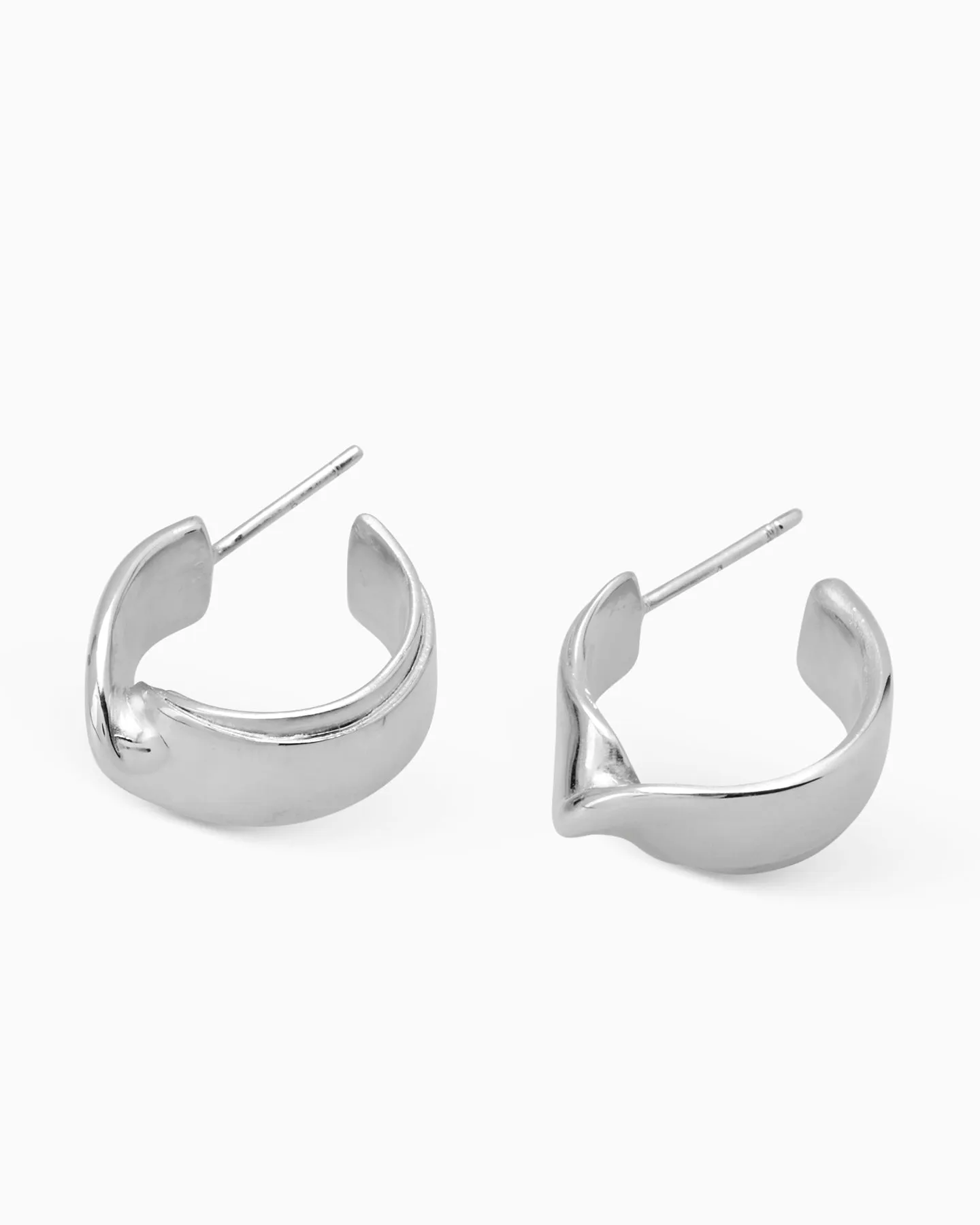 Twist Hoops | Silver