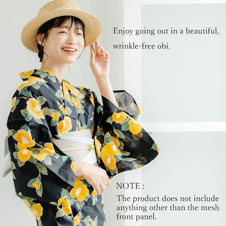 Woman's KIMONO Eseesetials Mae-ita With Belt（Mesh Obi Board ）
