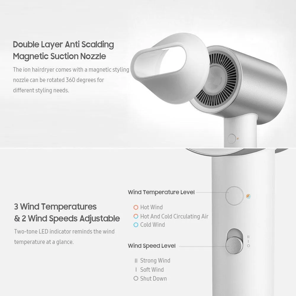 Xiaomi Mijia H500 Water Ion 1800W Hair Dryer